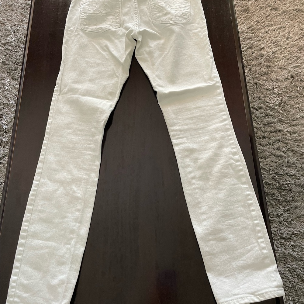 Tory Burch white jeans super skinny